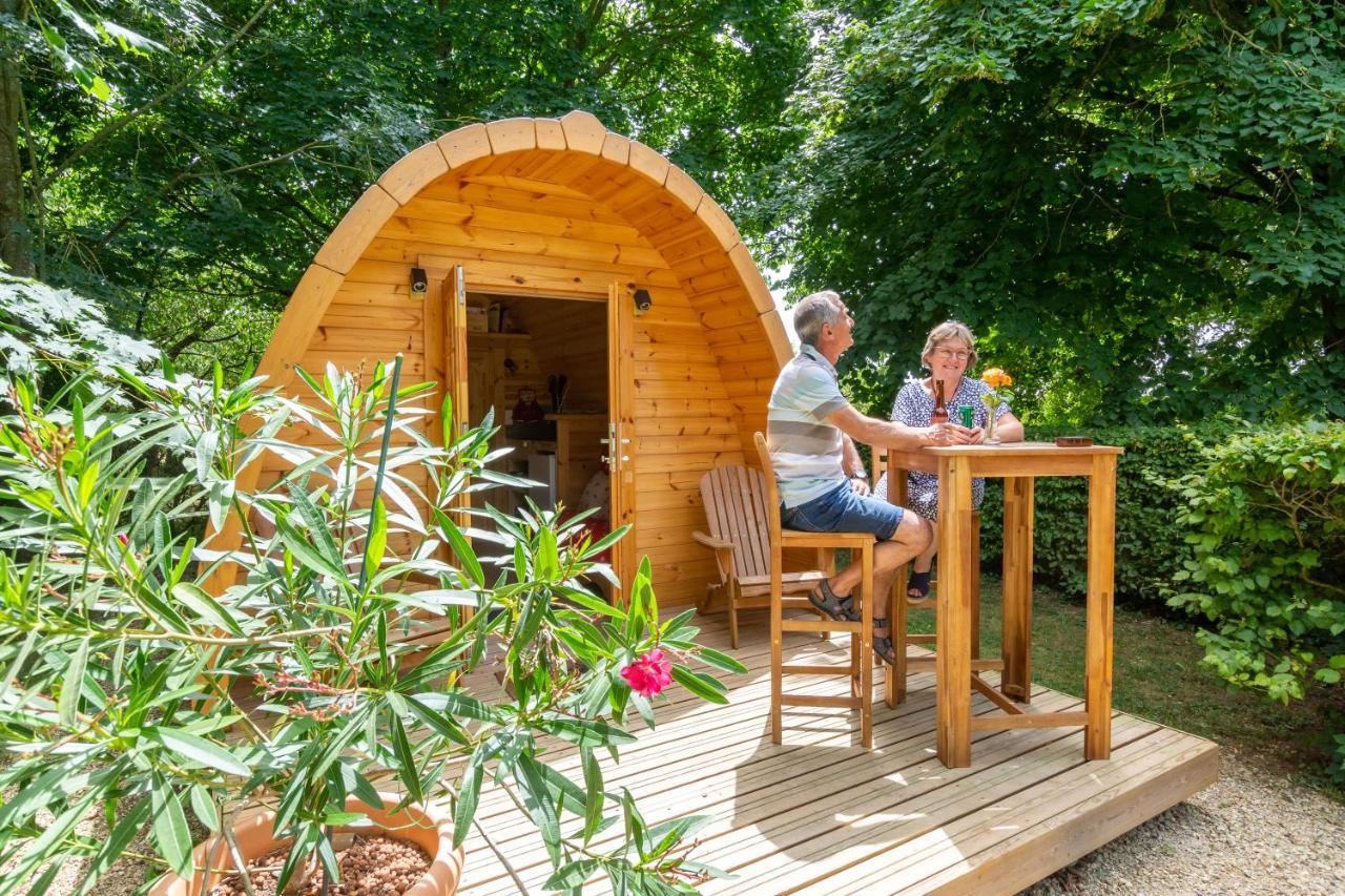 Cabane En Bois Avec Bain Nordique Asnieres-sur-Vegre Buitenkant foto