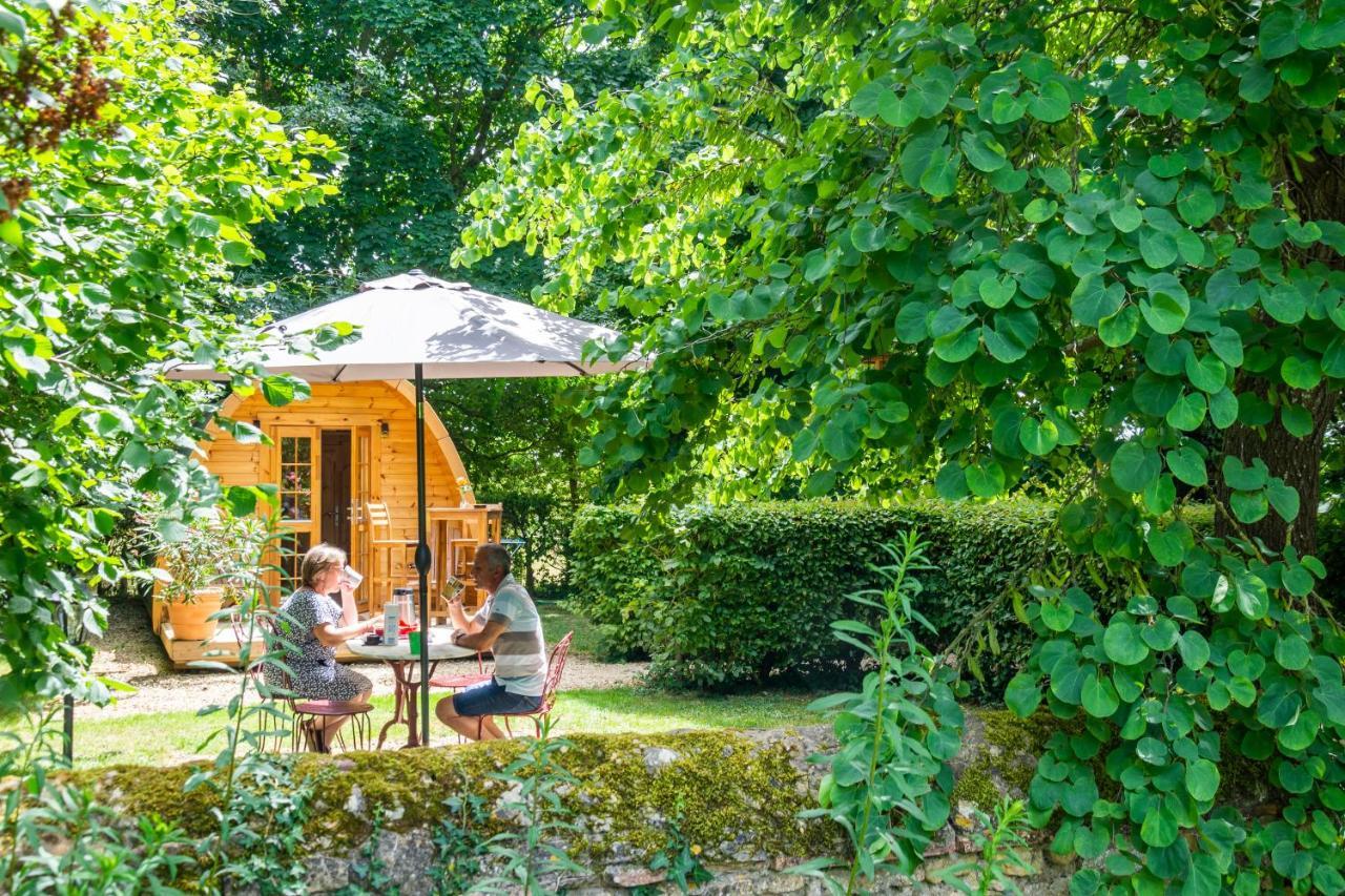 Cabane En Bois Avec Bain Nordique Asnieres-sur-Vegre Buitenkant foto